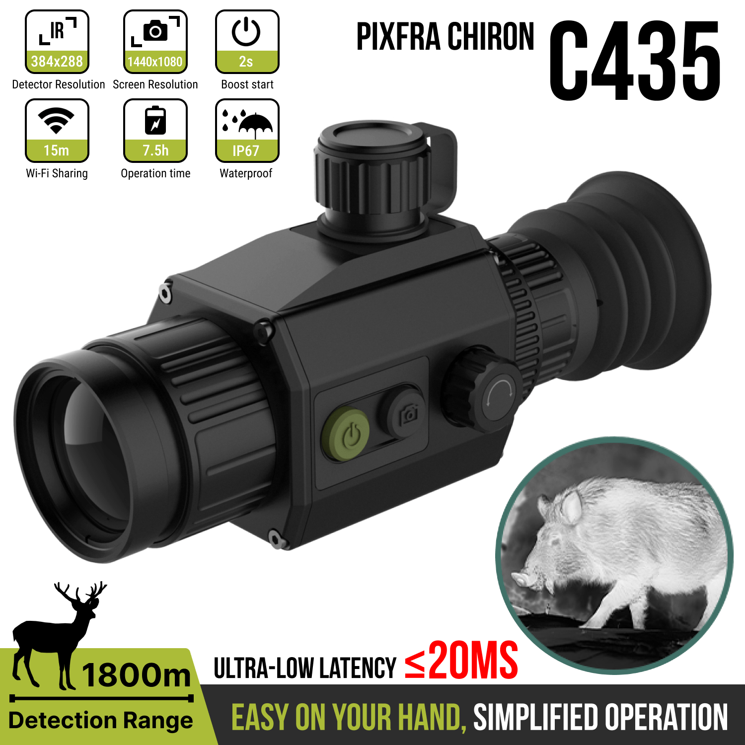 Pixfra Chiron C435 - Resolution: 384x256, Lens Size: 35mm