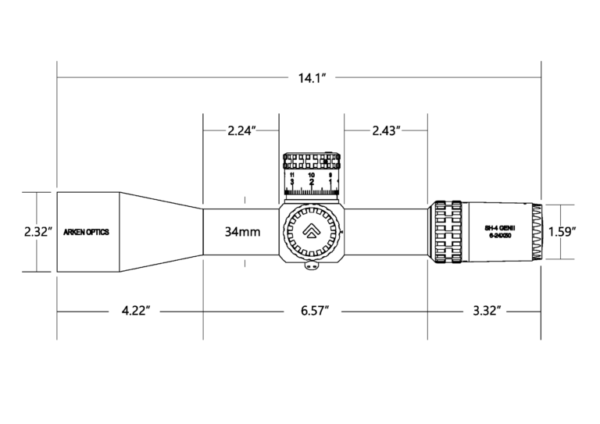SH-4J 6-24X50 FFP MIL - VPR Reticle - Image 6