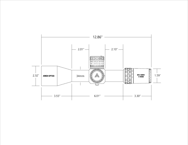 SH4 4-16X50 GEN2 FFP MIL VPR Illuminated Reticle with Zero Stop - 34mm Tube - Image 4