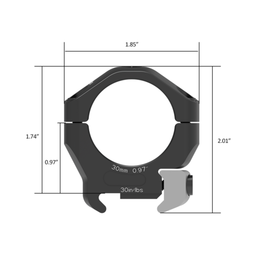Halo Precision Matched Scope Rings 30-Med (Arken Optics USA)